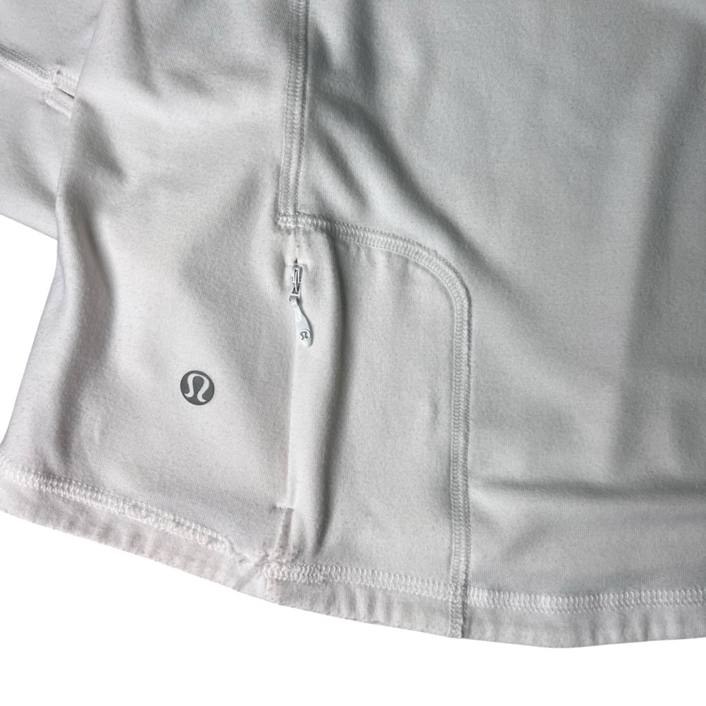 Lululemon Pace Pusher Long Sleeve Rulu Top White Women’s 8 - Picture 8 of 11